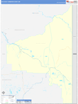 Southeast Fairbanks County Wall Map Basic Style